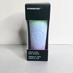 New Starbucks Cold Cup Key Chain Easter 2025 Pastel Ombre